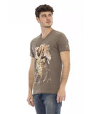 Darrahopens Men's Fashion > Tops & T-shirts Short Sleeve V-Neck T-shirt with Front Print 3XL Men