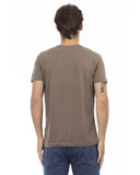 Darrahopens Men's Fashion > Tops & T-shirts Short Sleeve V-neck T-shirt with Front Print L Men