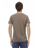 Darrahopens Men's Fashion > Tops & T-shirts Short Sleeve V-Neck T-Shirt with Front Print L Men