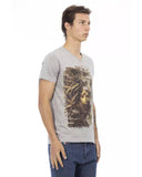 Darrahopens Men's Fashion > Tops & T-shirts Short Sleeve V-Neck T-shirt with Front Print L Men