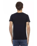 Darrahopens Men's Fashion > Tops & T-shirts Short Sleeve V-Neck T-Shirt with Front Print M Men