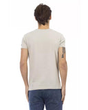 Darrahopens Men's Fashion > Tops & T-shirts Short Sleeve V-neck T-shirt with Front Print M Men