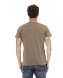 Darrahopens Men's Fashion > Tops & T-shirts Short Sleeve V-Neck T-Shirt with Front Print M Men