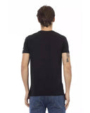 Darrahopens Men's Fashion > Tops & T-shirts V-neck Short Sleeve T-shirt with Front Print L Men