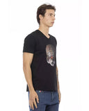 Darrahopens Men's Fashion > Tops & T-shirts V-Neck Short Sleeve T-Shirt with Front Print XL Men