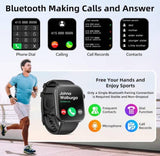 Darrahopens Men's Fashion > Watches Smart Watch  44mm  Bluetooth call Screen True Multidial Blood Oxygen Game Sports Mode Pro FOR IOS and Android Black with 2 straps