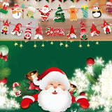 Darrahopens Occasions > Christmas 2Pack 3M Christmas Bunting Banners Garland Wall Decor Elk Snowman Party Decor(TO25+TO26)