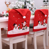 Darrahopens Occasions > Christmas 6-10x Christmas Santa Hat Chair Covers Table Cloth Dinner Home Décor Ornaments, Table Cloth (130x180 cm)