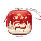 Darrahopens Occasions > Christmas 6 Pcs Set Small Gift Cute Cartoon Bags Packaging Box Christmas Coin Purse