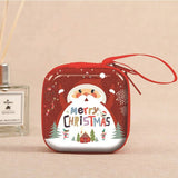 Darrahopens Occasions > Christmas 6 Pcs Set Small Gift Cute Cartoon Bags Packaging Box Christmas Coin Purse