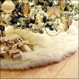 Darrahopens Occasions > Christmas 60/78/90/122cm Christmas Snow Plush Tree Skirt Xmas Base Floor Mat Cover Decor, 60cm (23.6")