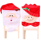 Darrahopens Occasions > Christmas 6x Christmas Cute Lady Santa Hat Chair Covers Dinner Home Décor Ornaments Gift, Mr Santa