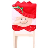 Darrahopens Occasions > Christmas 6x Christmas Cute Lady Santa Hat Chair Covers Dinner Home Décor Ornaments Gift, Mr Santa