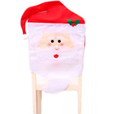 Darrahopens Occasions > Christmas 6x Christmas Cute Lady Santa Hat Chair Covers Dinner Home Décor Ornaments Gift, Mrs Santa