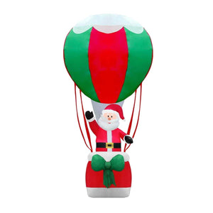 Darrahopens Occasions > Christmas Christmas By Sas 1.8m Santa & Hot Air Balloon Self Inflating LED Lighting