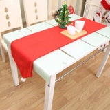 Darrahopens Occasions > Christmas Christmas Chair Covers Tablecloth Runner Decoration Xmas Dinner Party Santa Gift, Table Cloth (130x180 cm)