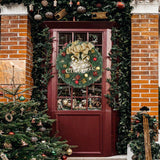 Darrahopens Occasions > Christmas Christmas Wreath Door Garland Decoration Front Door Hanging Flowers Tree D��cor(H1-2)