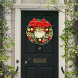 Darrahopens Occasions > Christmas Christmas Wreath Door Garland Decoration Front Door Hanging Flowers Tree D��cor(H1-2)