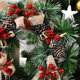 Darrahopens Occasions > Christmas Christmas Wreath Door Garland Decoration Front Door Hanging Flowers Tree D��cor(H1-2)