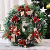 Darrahopens Occasions > Christmas Christmas Wreath Door Garland Decoration Front Door Hanging Flowers Tree D��cor(H1-3)