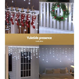 Darrahopens Occasions > Christmas Jingle Jollys 3M Christmas Icicle Lights String Lights 80 LED Solar Powered