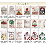 Darrahopens Occasions > Christmas Large Christmas XMAS Hessian Santa Sack Stocking Bag Reindeer Children Gifts Bag, Cream - First Class Express