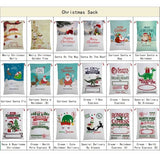 Darrahopens Occasions > Christmas Large Christmas XMAS Hessian Santa Sack Stocking Bag Reindeer Children Gifts Bag, Cream - North Pole Express (C)