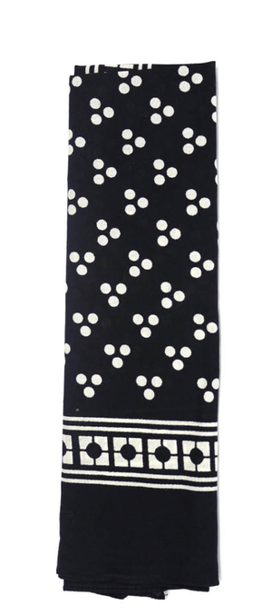 Darrahopens Occasions > Costumes BANDANA Paisley 100% COTTON Head Wrap Durag Bandanna Summer Biker Scarf Mask - Black (3 White Polka Dots)