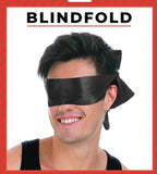 Darrahopens Occasions > Costumes Blindfold Eye Mask Sleep Adult Toy Fun Soft Role Play Satin Fun - Black