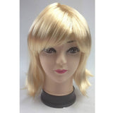 Darrahopens Occasions > Costumes Bob Wig Costume Short Straight Fringe Cosplay Party Full Hair Womens Fancy Dress - Blonde