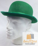 Darrahopens Occasions > Costumes BOWLER HAT Party Costume Derby Fancy Dress Dance Halloween Vintage Cap - Green