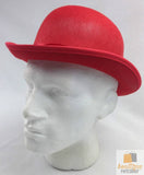 Darrahopens Occasions > Costumes BOWLER HAT Party Costume Derby Fancy Dress Dance Halloween Vintage Cap - Red