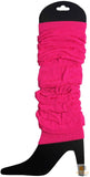 Darrahopens Occasions > Costumes LEG WARMERS Knitted Womens Neon Party Knit Ankle Fluro Dance Costume 80s Pair - Fluro Hot Pink