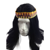 Darrahopens Occasions > Costumes Mens INDIAN WIG Native American Fancy Dress Party Costume Hair Headdress