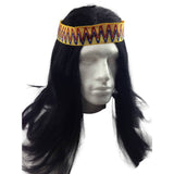 Darrahopens Occasions > Costumes Mens INDIAN WIG Native American Fancy Dress Party Costume Hair Headdress