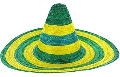 Darrahopens Occasions > Costumes Mexican SOMBRERO Hat w Australian Aussie Green Gold Party Costume