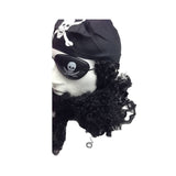 Darrahopens Occasions > Costumes PIRATE WIG Costume Fancy Dress Caribbean with Bandana & Beard Party Eye Patch