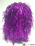 Darrahopens Occasions > Costumes Tinsel Metallic Wig 70s 50s 20s Costume Mens Womens Unisex Disco Fancy Dress Up - Purple