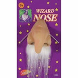 Darrahopens Occasions > Costumes WIZARD NOSE with Moustache Latex Elf Old Man Merlin Costume Halloween Party Ogre