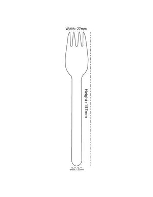 Darrahopens Occasions > Disposable Tableware Disposable Wooden Fork (2000 Pcs) Wholesale Natural Color