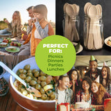 Darrahopens Occasions > Disposable Tableware Party Central 1200PCE Wooden Spoons Eco-Friendly Compostable Recyclable 16cm