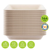 Darrahopens Occasions > Disposable Tableware Party Central 144PCE Serving Trays Eco-Friendly Recyclable Durable 19.5cm