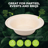 Darrahopens Occasions > Disposable Tableware Party Central 480PCE Bowls Salad Soup Eco-Friendly Recyclable Durable 340ml