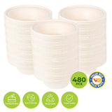 Darrahopens Occasions > Disposable Tableware Party Central 480PCE Bowls Salad Soup Eco-Friendly Recyclable Durable 340ml