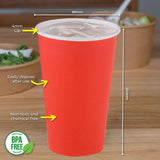 Darrahopens Occasions > Disposable Tableware Party Central 720PCE Red Paper Cups Disposable Leak Resistant 500ml