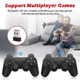 Darrahopens Occasions > Novelty Gifts 40000+ HD HDMI Pre-Loaded Retro Video Game Stick Console +2 Wireless Controller