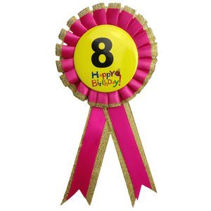 Darrahopens Occasions > Party Favours BIRTHDAY BADGE Party Favour Award Rosette Fancy Dress Girls Boys Childrens Kids -