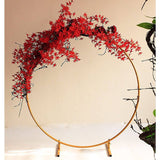 Darrahopens Occasions > Wedding Accessories 3M Gold Wedding Hoop Round Circle Arch Backdrop Flower Display Stand Frame Background