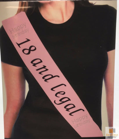 Darrahopens Occasions > Wedding Accessories Hen's Night Bridal Sash Bride Happy Birthday 18th 21st Party Night Girls