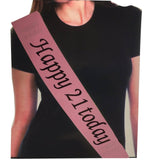 Darrahopens Occasions > Wedding Accessories Hen's Night Bridal Sash Bride Happy Birthday 18th 21st Party Night Girls